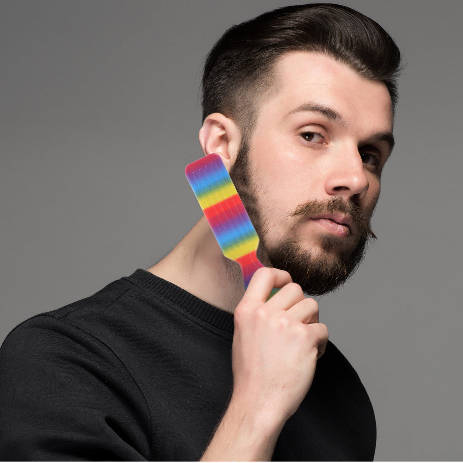 레트로 스타일의 오일 헤드 턱수염 브러시, 이발사용,  - Beard Oil 리뷰 및 가격