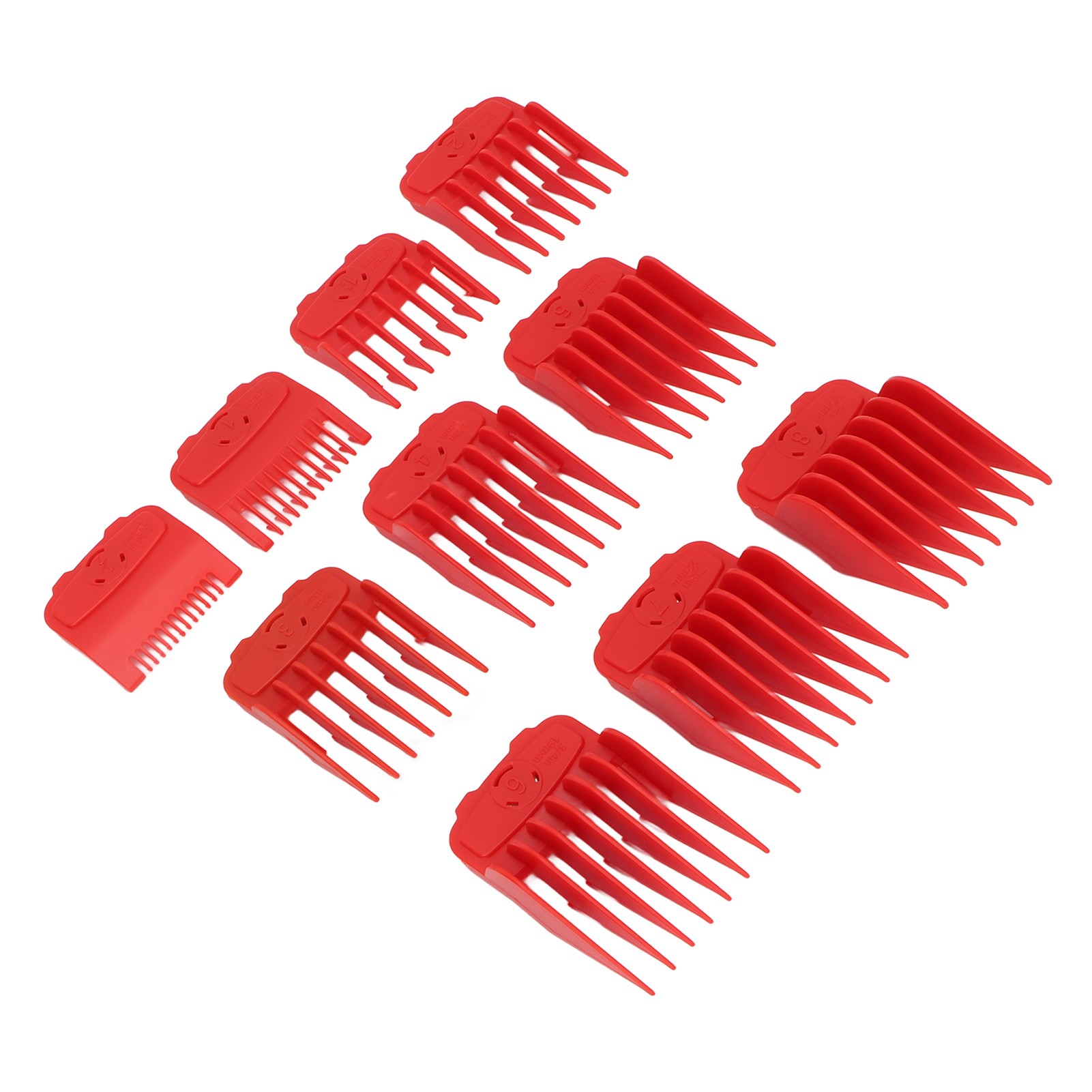 10개입 전문가용 헤어 클리퍼 가이드 빗, 빨간색 헤어 - Hair Clipper 리뷰 및 가격