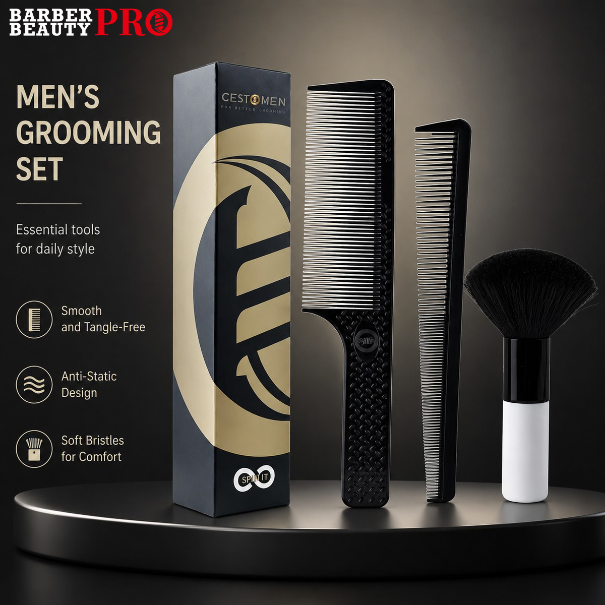 3개의 전문 헤어 커팅 빗 세트 – 남성용 그루밍 및  - Men'S Grooming Hairstyles 리뷰 및 가격