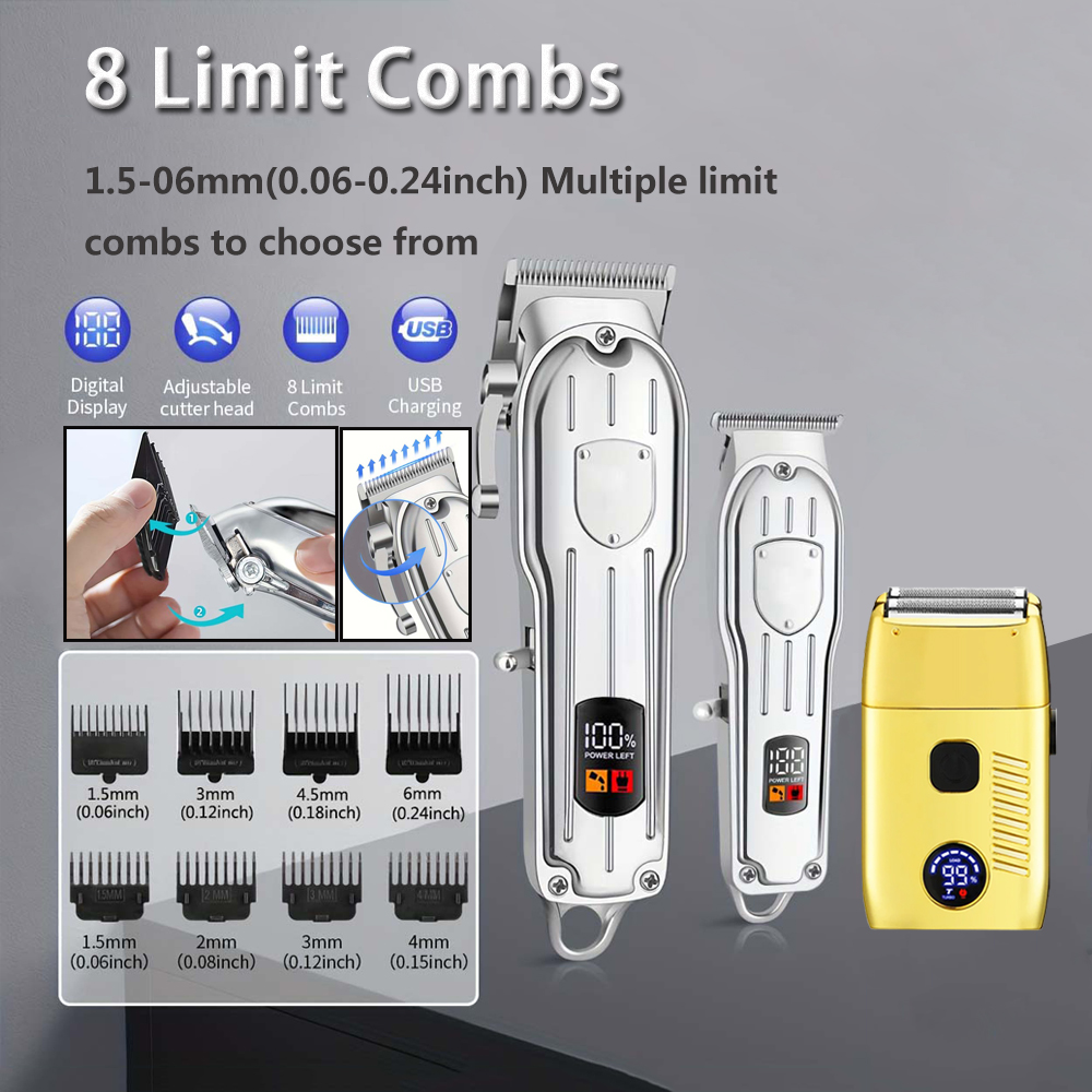 헤어 클리퍼 전기 면도기 남성용 USB 충전식 클리퍼  - Body Trimmer 리뷰 및 가격
